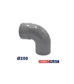Coude equerre pvc 200 ferroplast
