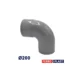 Coude equerre pvc 200 ferroplast