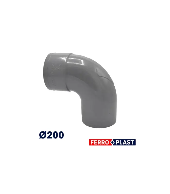 Coude equerre pvc 200 ferroplast
