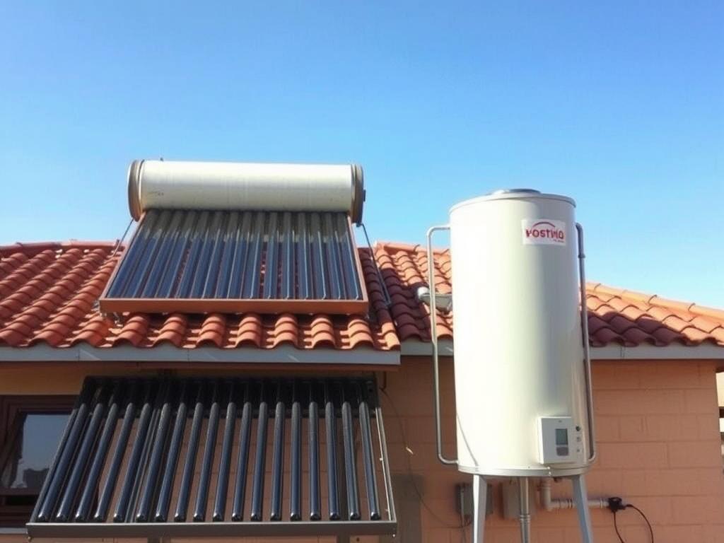 Système à circulation forcée de chauffe-eau solaire au Maroc Système à circulation forcée de chauffe-eau solaire au Maroc