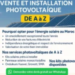 Vente et installation de panneaux solaires photovoltaïques au Maroc – Service complet de A à Z