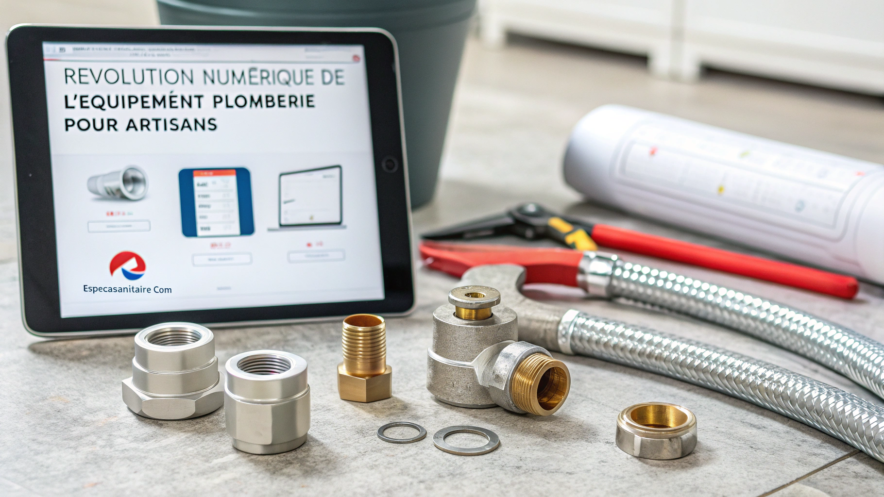 Équipements de plomberie modernes connectés